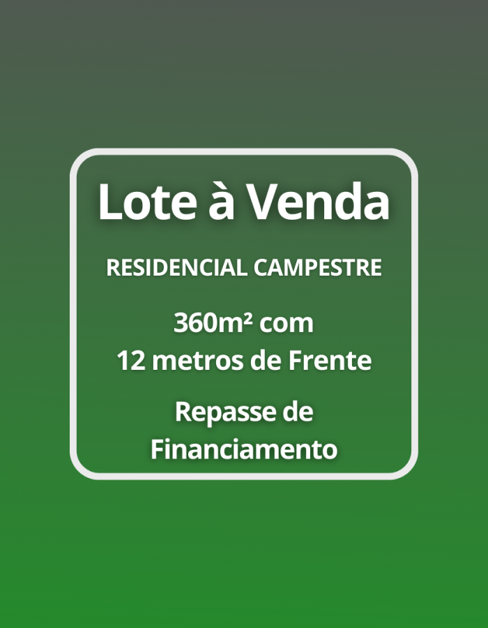 lote residencial campestre